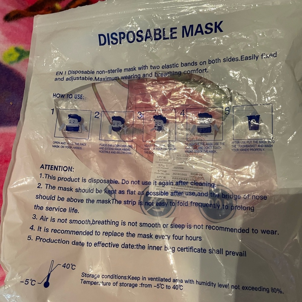 Disposable Face Mask - White